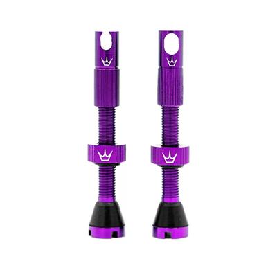 TUBELESS VALVE (MK2)+TAPPO X RIM+TIRAR 60MM VIOLET PY-TV2-60-VLT PEATY'S